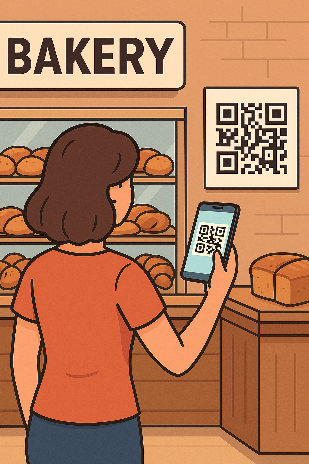 Display the QR code